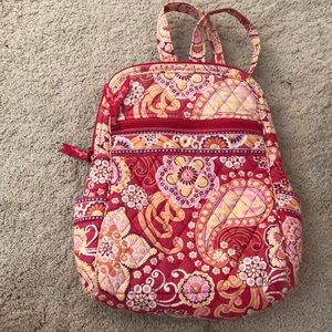 Pink and orange Vera Bradley backpack